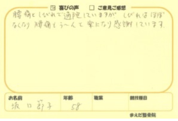 S.S様のアンケート